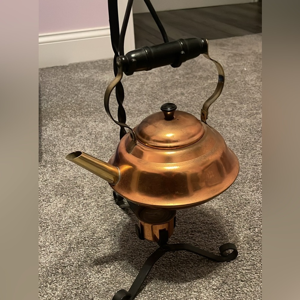 Coppercraft Guild Tea Kettle with stand